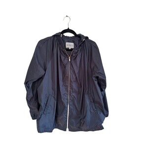 Claudie Pierlot Oversized Wind Breaker, Bomber Boyfriend Cut, Navy,  FR 36/US 4